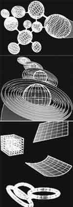 С точки зрения квантовой физики параллельные вселенные могут выглядеть в виде шаров, «шляп», колец, кубов или полусвернутой плоскости. 